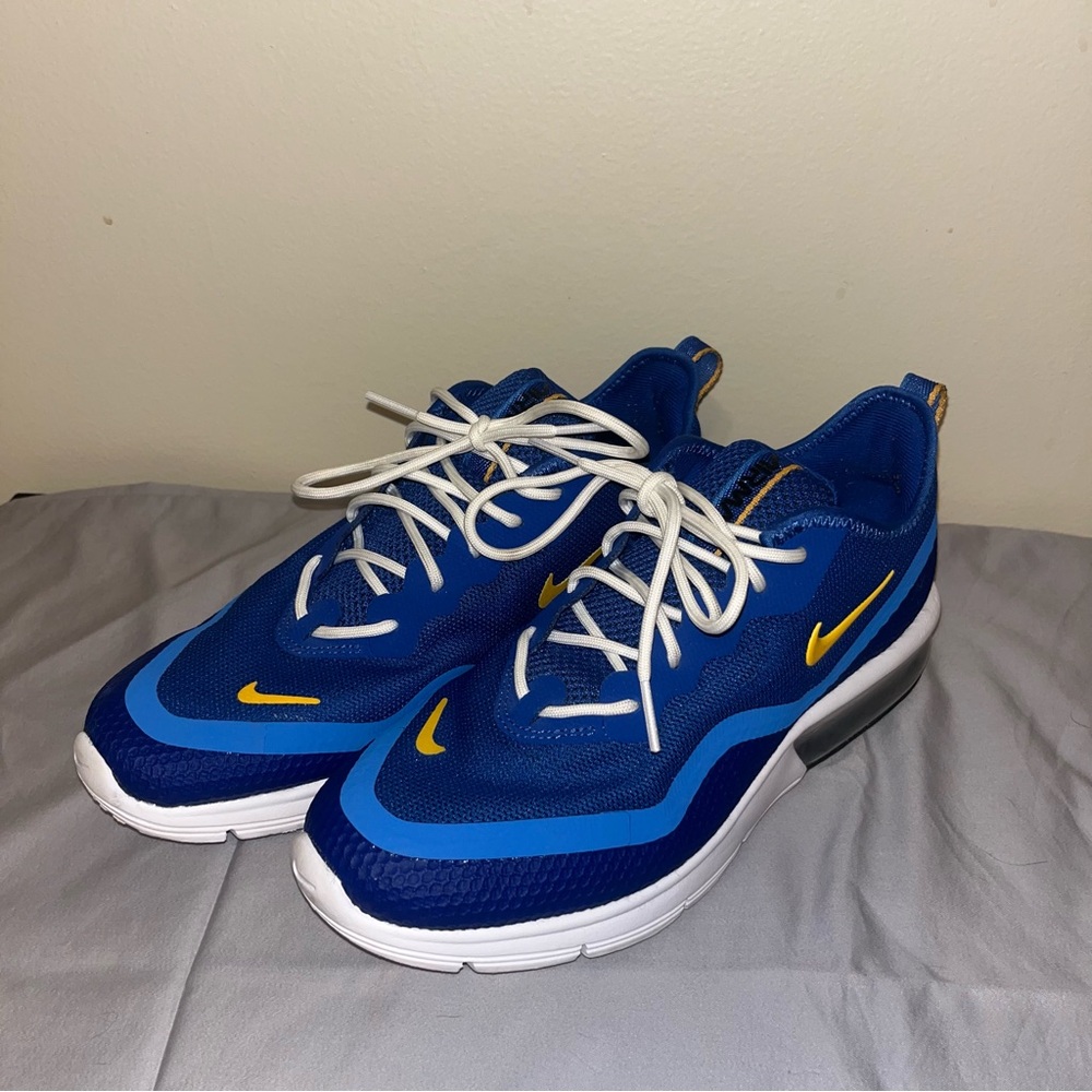 Nike AIRMAX Sneakers - Blue and Yellow - Picture 4 of 5